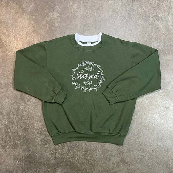 Vintage 90s Winter Granny Core Sweater Sweatshirt - Picture 1 of 8